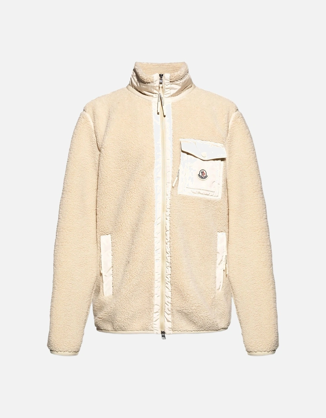 Zip Up Fleece Cardigan Beige, 6 of 5