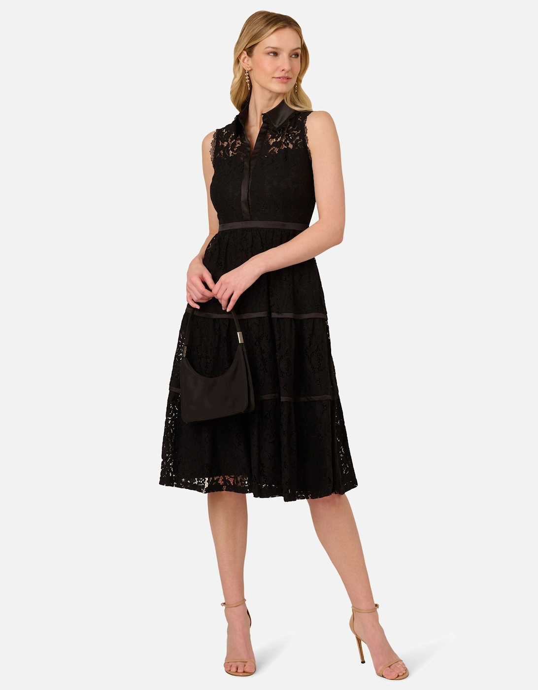 Lace Midi Shirt Dress, 2 of 1