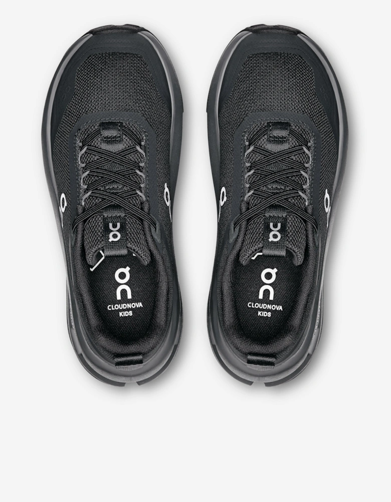 Kids Cloudnova Trainers in Black
