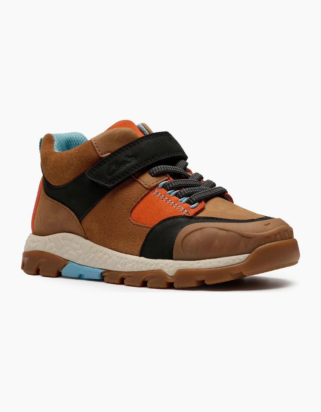 Clarks Boys Brown 'S Steggy2 Glow K Infant Boots  (Standard) 9.5/F Kids