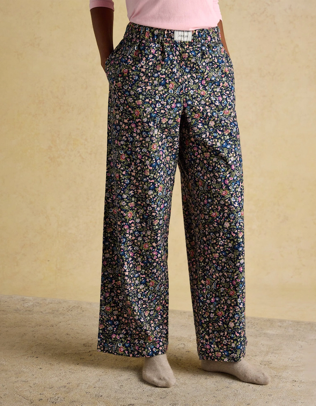 STELLA Womens Pyjama Bottoms Navy/Pink