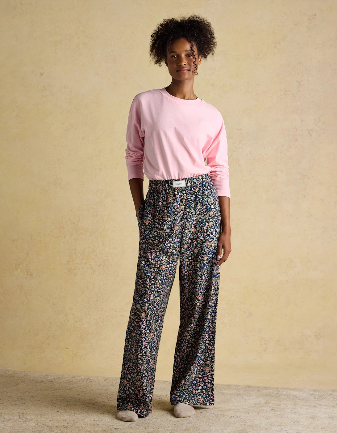 STELLA Womens Pyjama Bottoms Navy/Pink