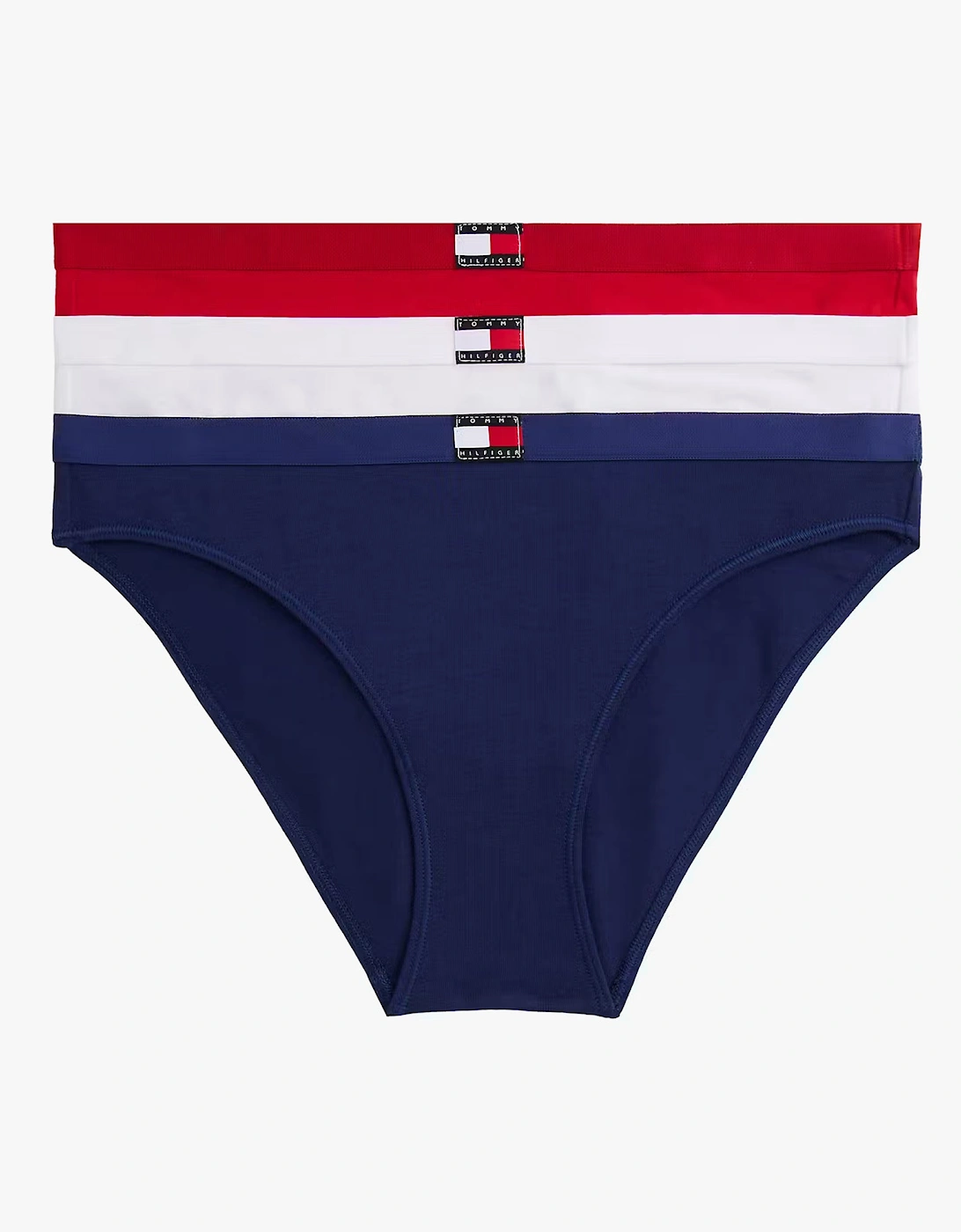 Women's Tommy Hilfiger 3 PACK BIKINI (EXT.S Womens Bikini Multicoloured - Size: LARGE