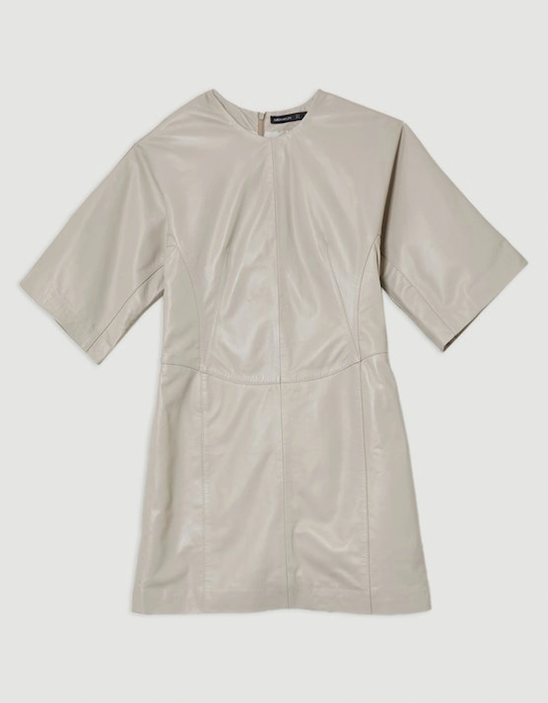 Leather Seam Mini Dress
