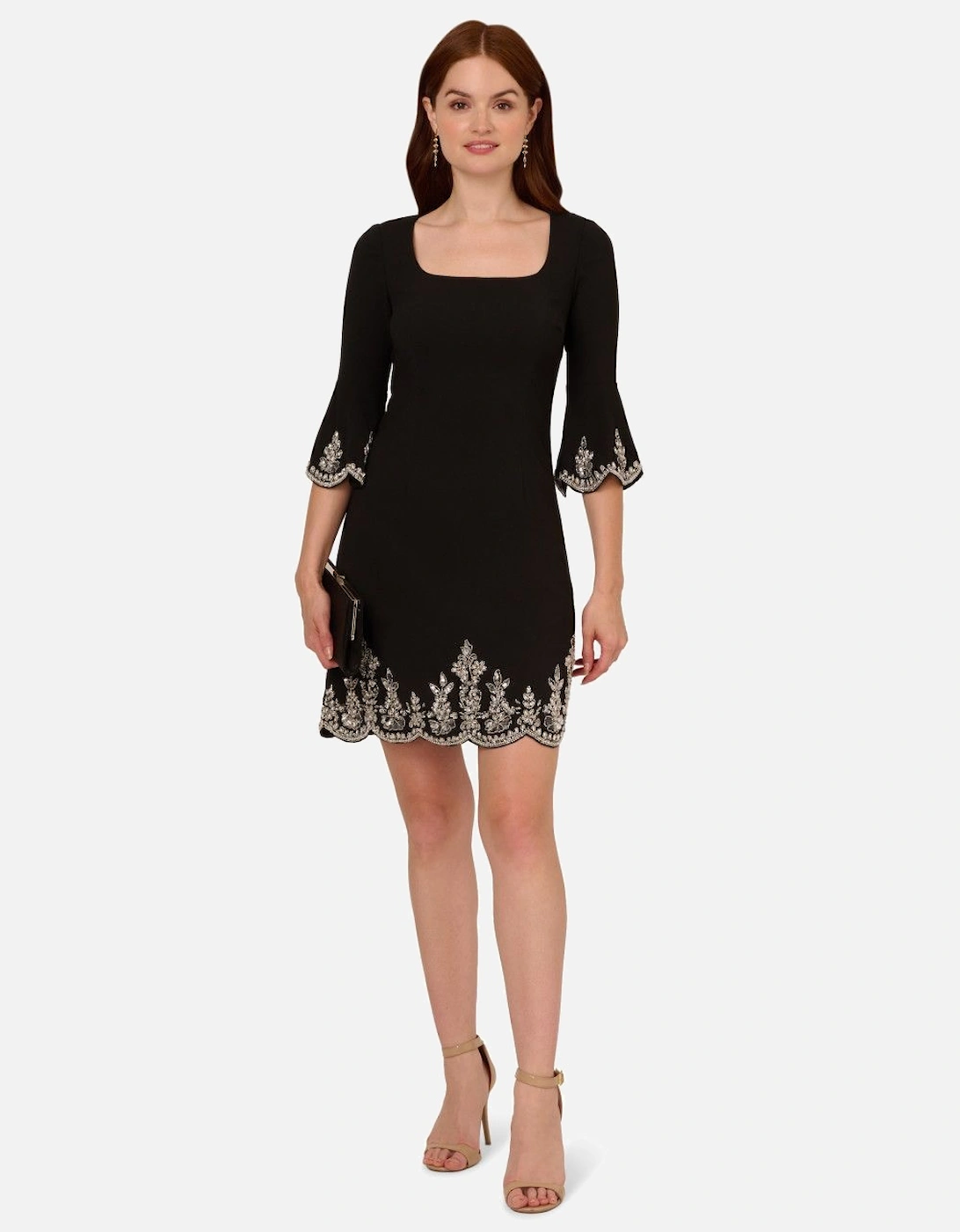 Beaded Crepe Bell Sleeve, 2 of 1