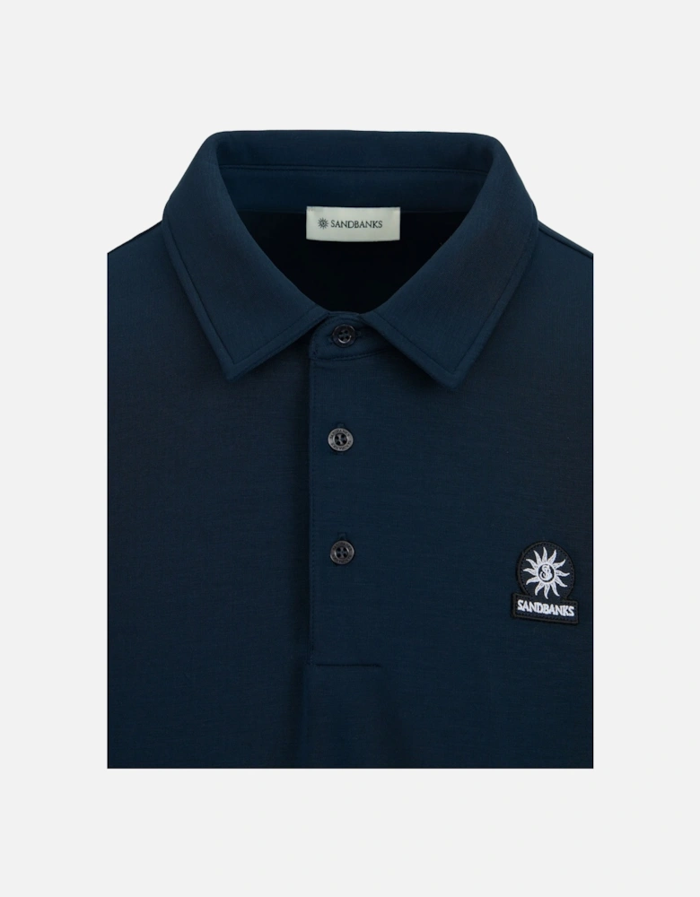 MODAL LONG SLEEVE POLO NAVY