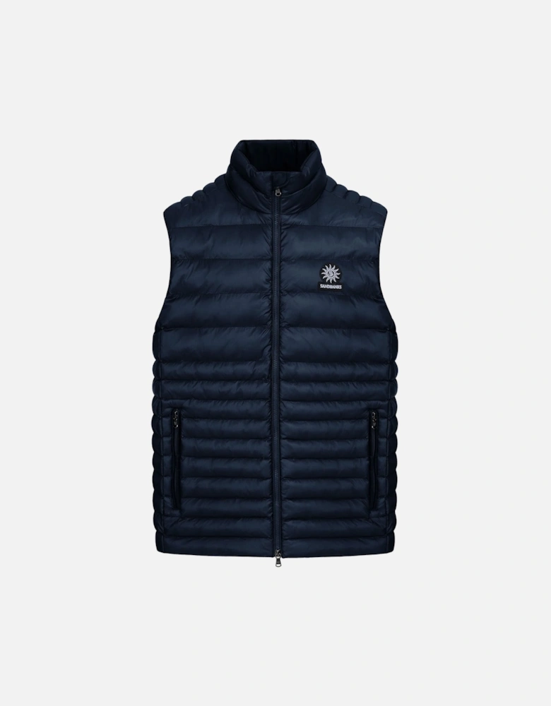 RIPSTOP MICRO PUFFER GILET NAVY