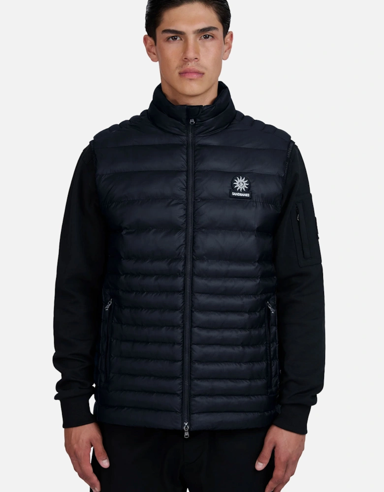 RIPSTOP MICRO PUFFER GILET NAVY
