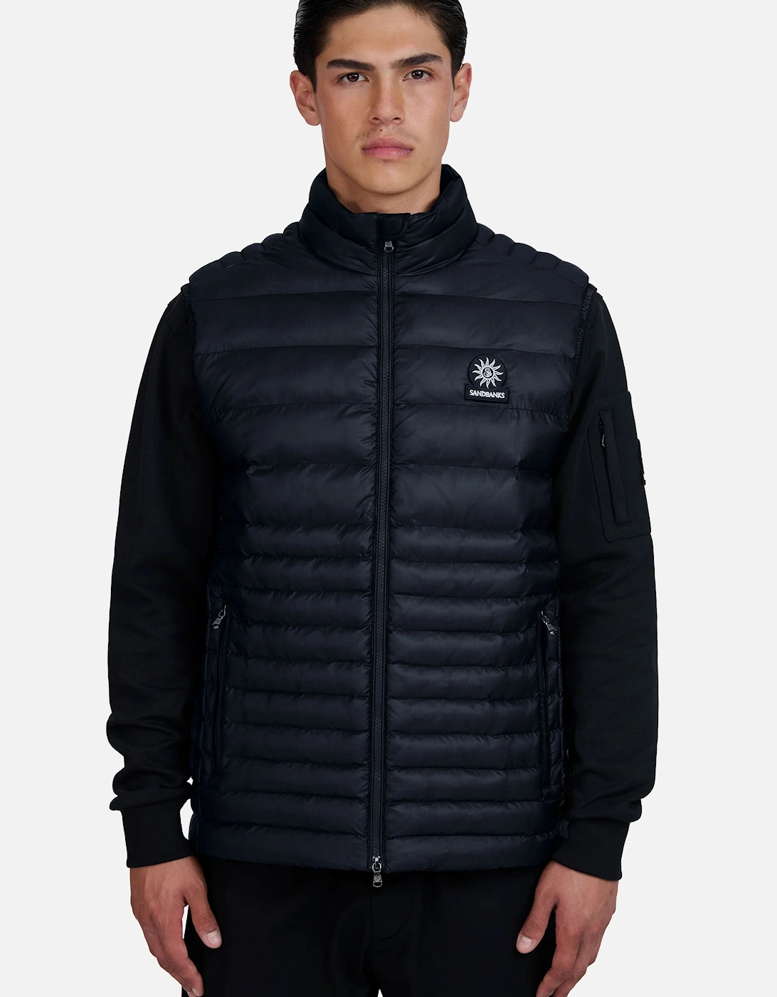 RIPSTOP MICRO PUFFER GILET NAVY