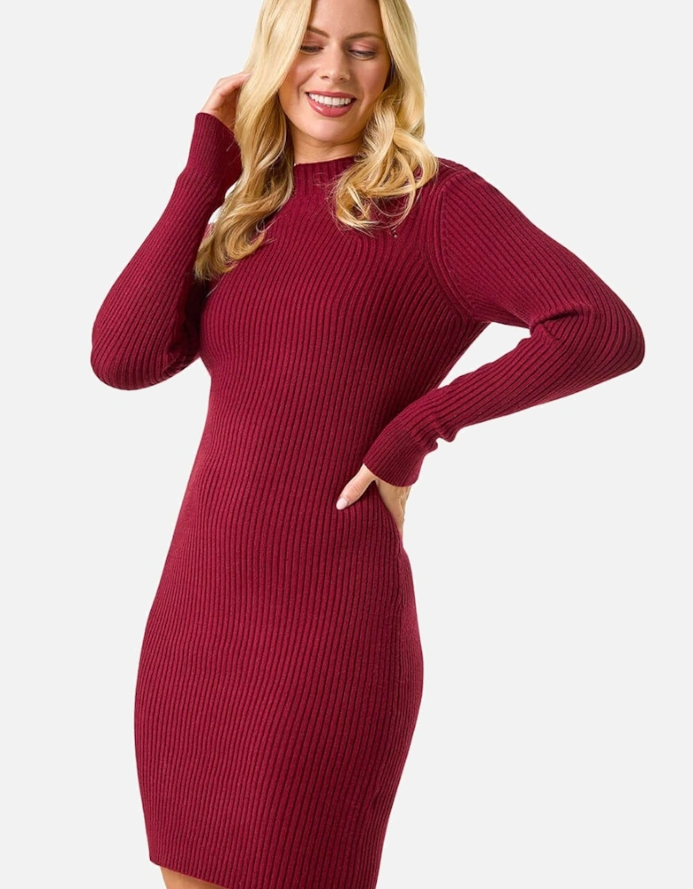 Petite Knitted Midi Dress