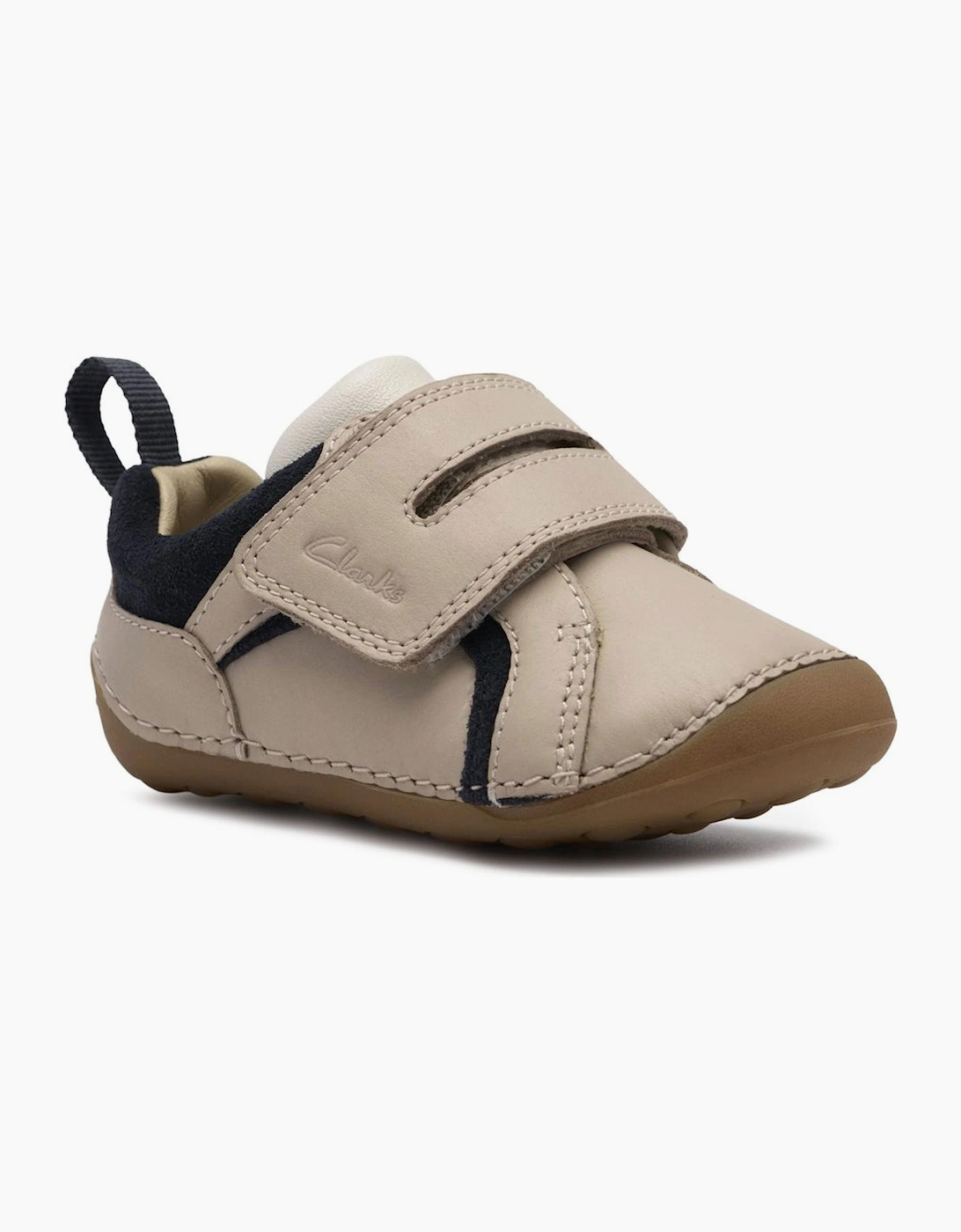 Clarks Girls Tan 'S Tiny Gleam T Prewalkers - Size: 4.5/G (Wide) Kids