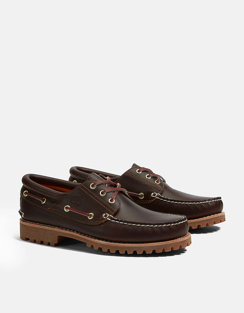 Timberland® Authentic 3-Eye Lug Handsewn Boat Shoe