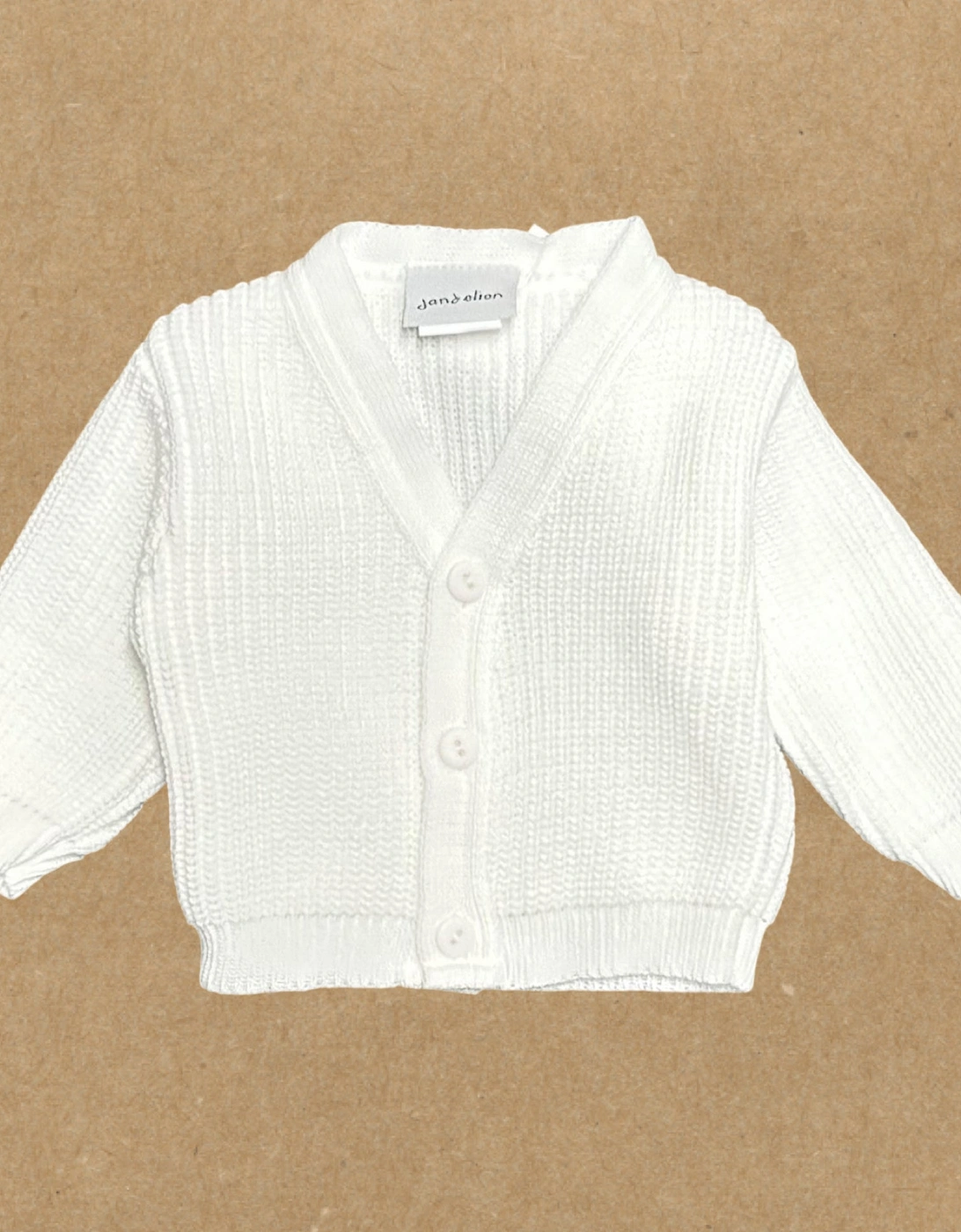 White Ribbed Cardigan, 2 of 1