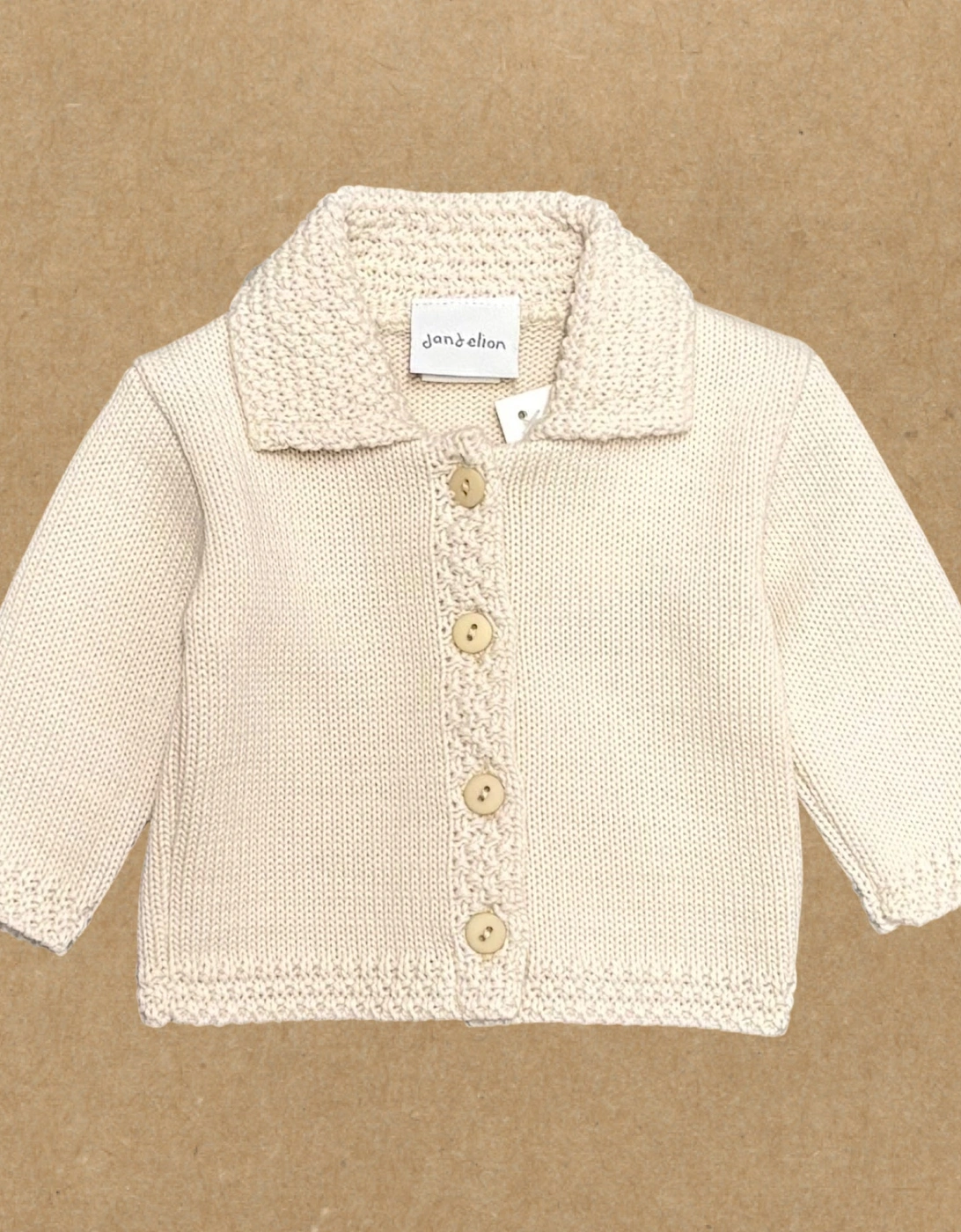 Beige Collared Cardigan, 2 of 1