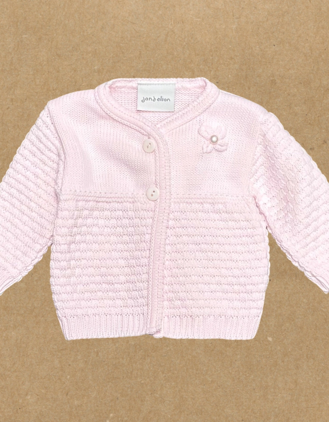 Girls Pale Pink Cardigan, 2 of 1
