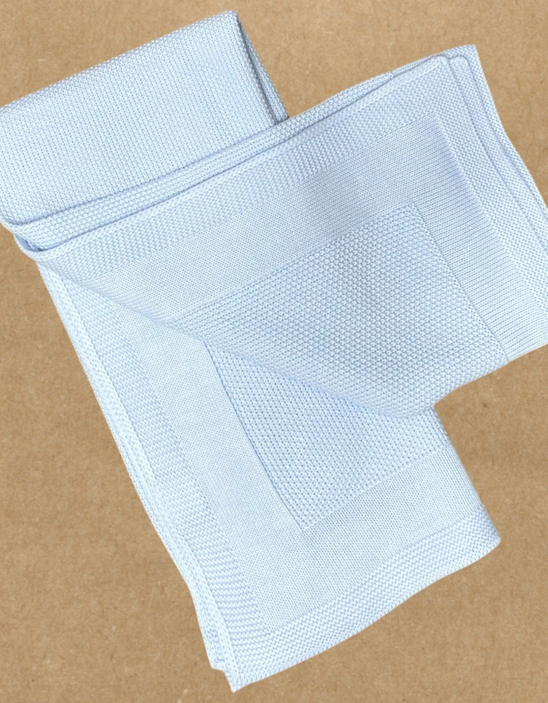 Boys Pale Blue Knit Shawl