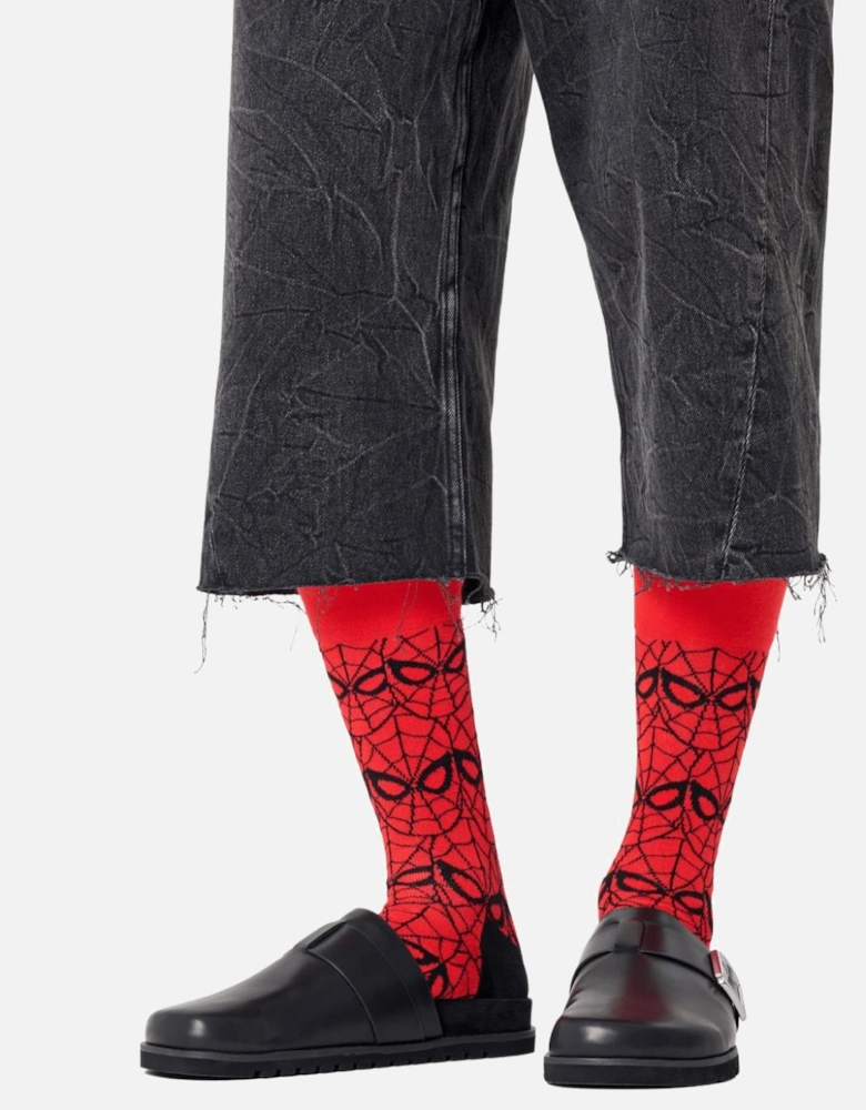 Marvel Spiderman Socks, Red