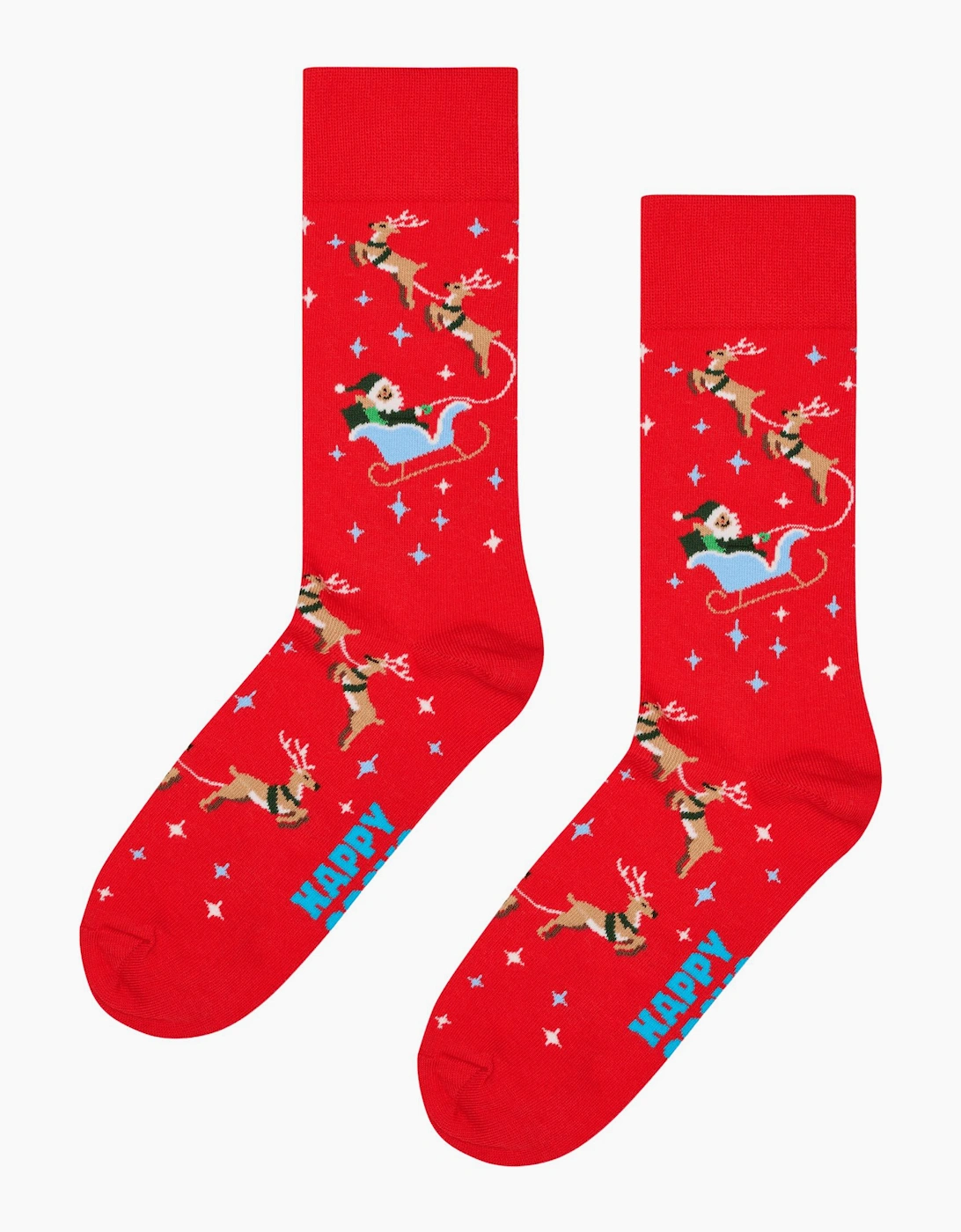 Women's Sleigh Socks, Red - Red/Red - Size: 5/4/4.5/7/6.5/6/5.5/3/3.5