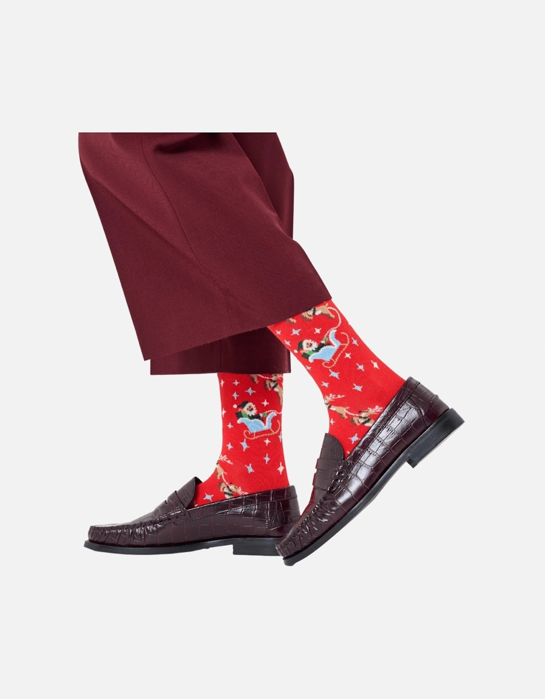 Sleigh Socks, Red