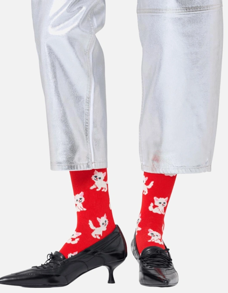 Kitten Socks, Red