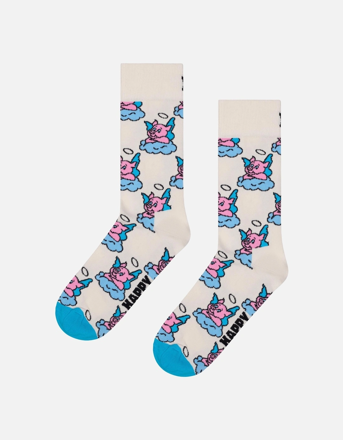 2-Pack Good Pig Bad Pig Socks Gift Box, White