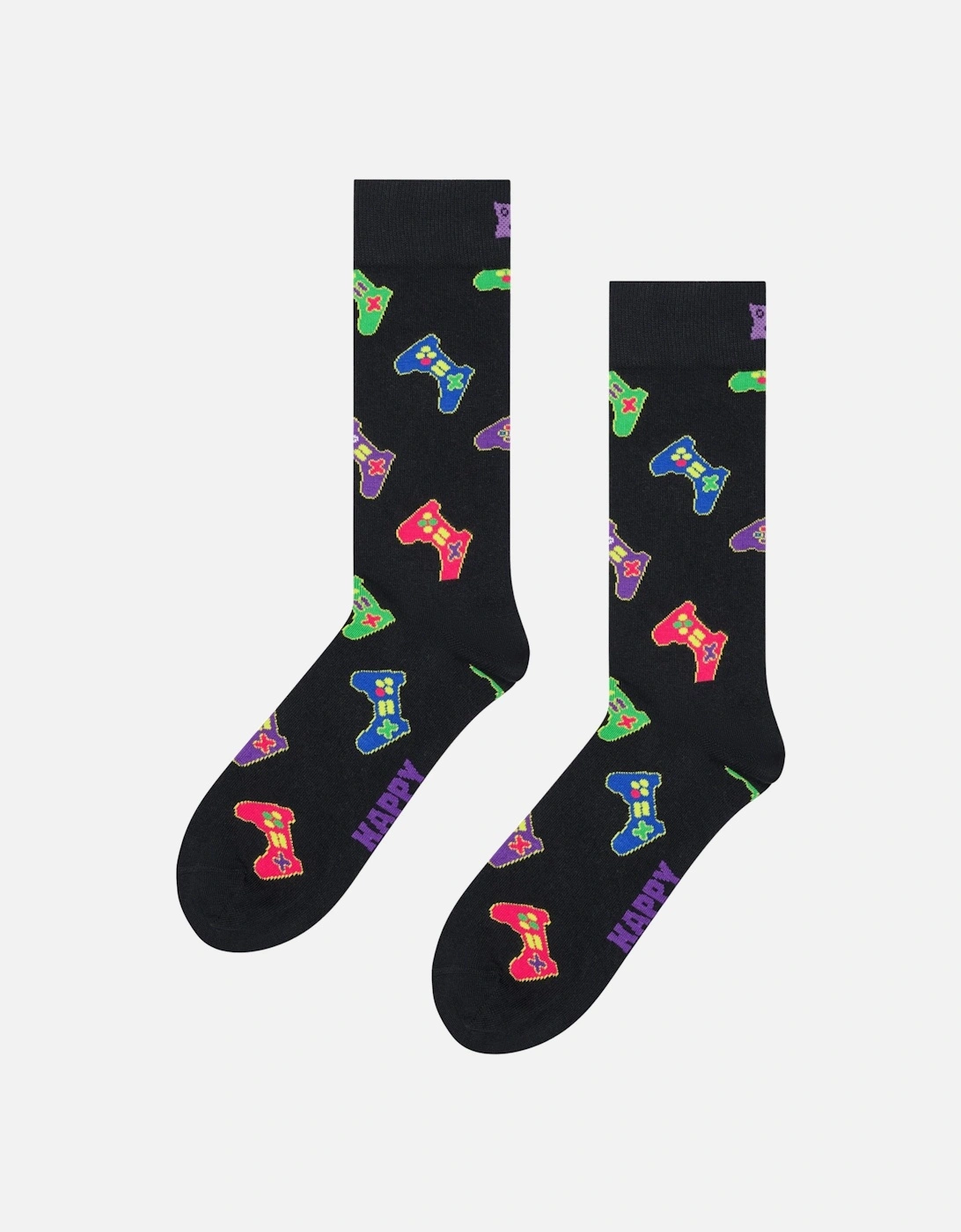 4-Pack Gamer Socks Gift Box, Black