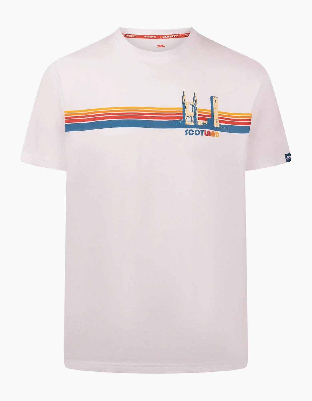 Men's Trespass Mens Standrew T-Shirt - White - Size: 42