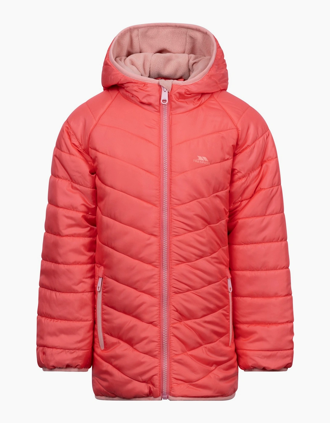 Trespass Girls Red Childrens/ Valard Quilted Jacket - Size: 2 Years/3 Years Kids