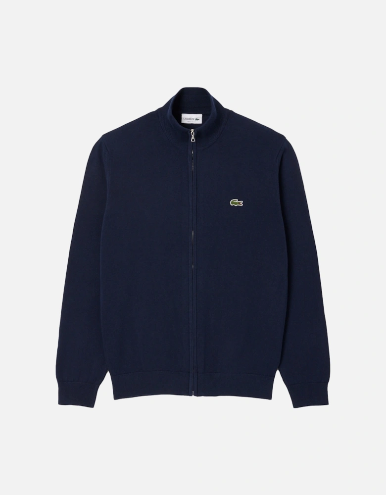 AH1957 Full Zip High Neck Cotton Knit