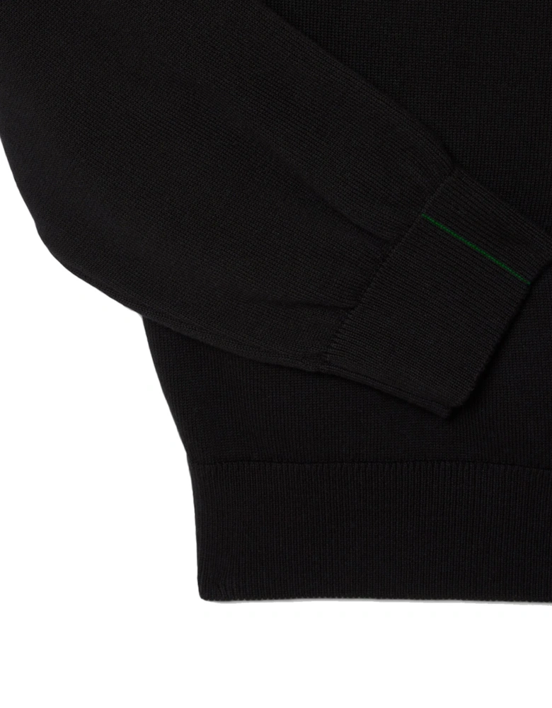 AH1957 Full Zip High Neck Cotton Knit