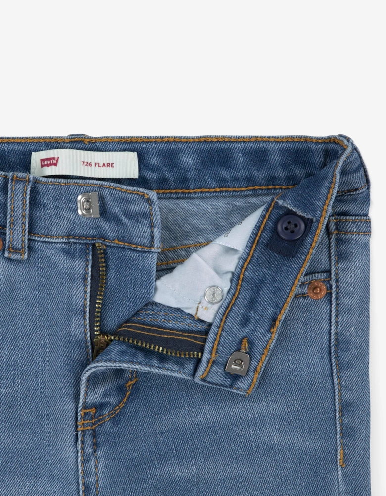 Girls 726 High Rise Flared Jeans in Blue