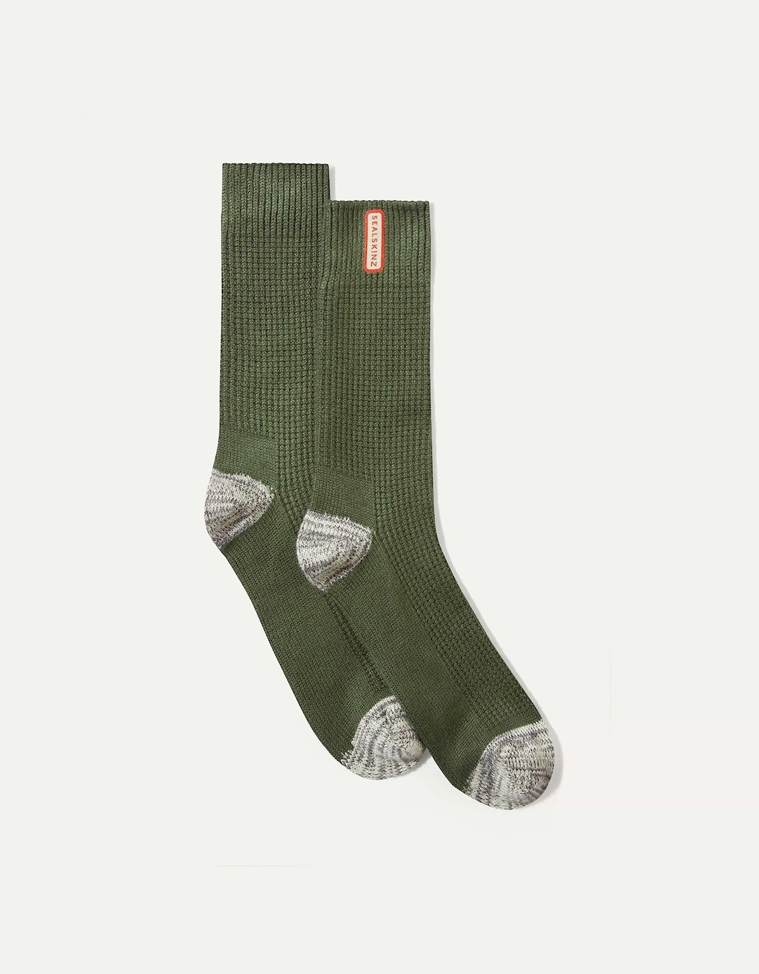 SealSkinz Men's Sealskinz Unisex Bradenham Bamboo Mid Lightweight Crew Socks - Green