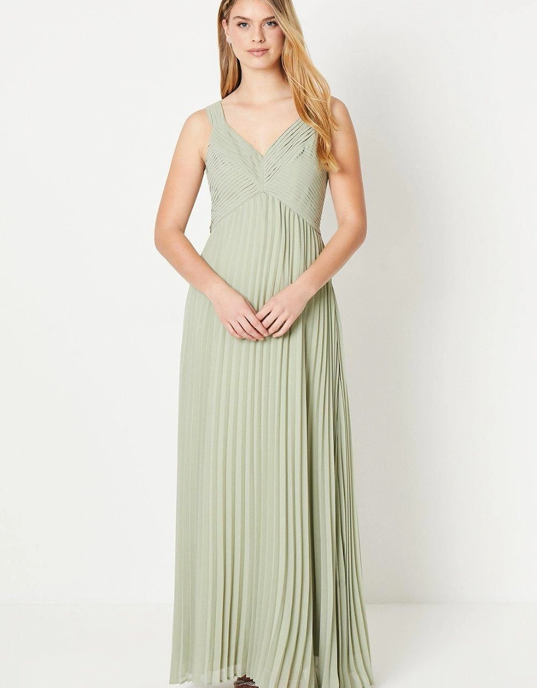 by Coast Pleated Bodice Georgette Bridesmaid Dress, 2 of 1