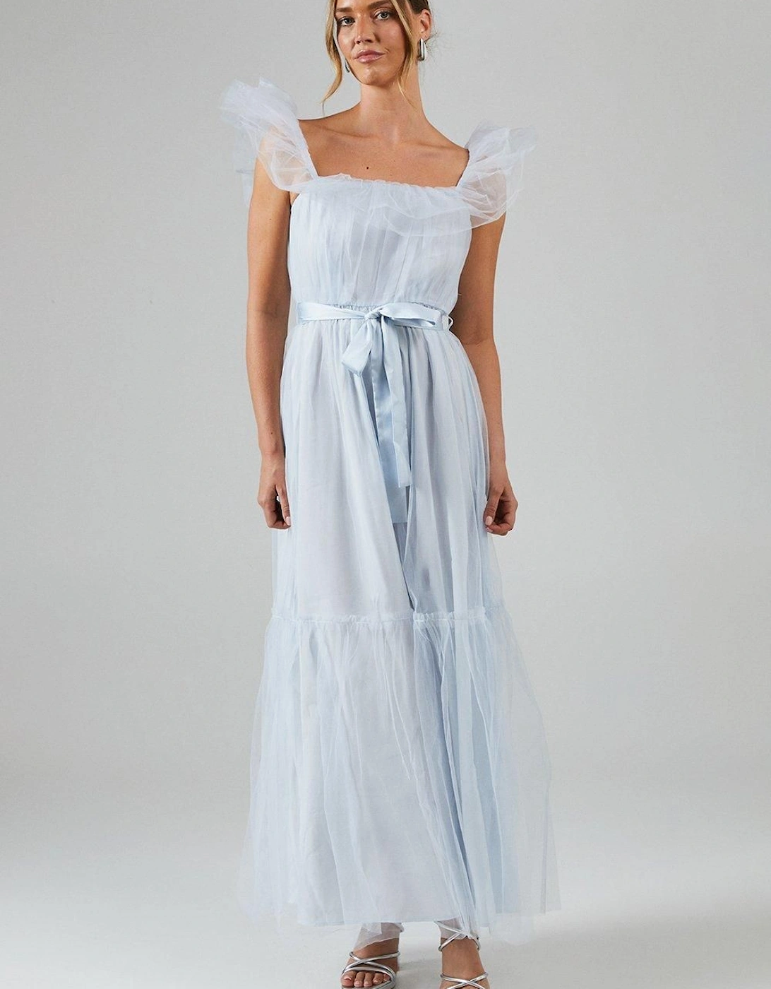 by Coast Bardot Tiered Mesh Bridesmaid Dress, 2 of 1