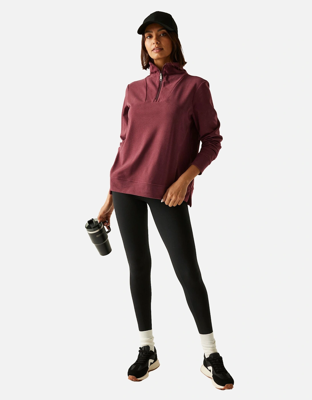 Womens/Ladies Demmi Quarter Zip Fleece Top
