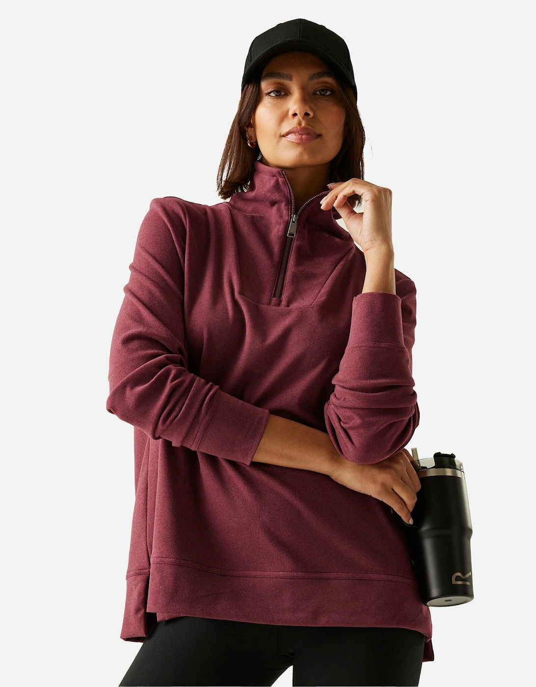Womens/Ladies Demmi Quarter Zip Fleece Top