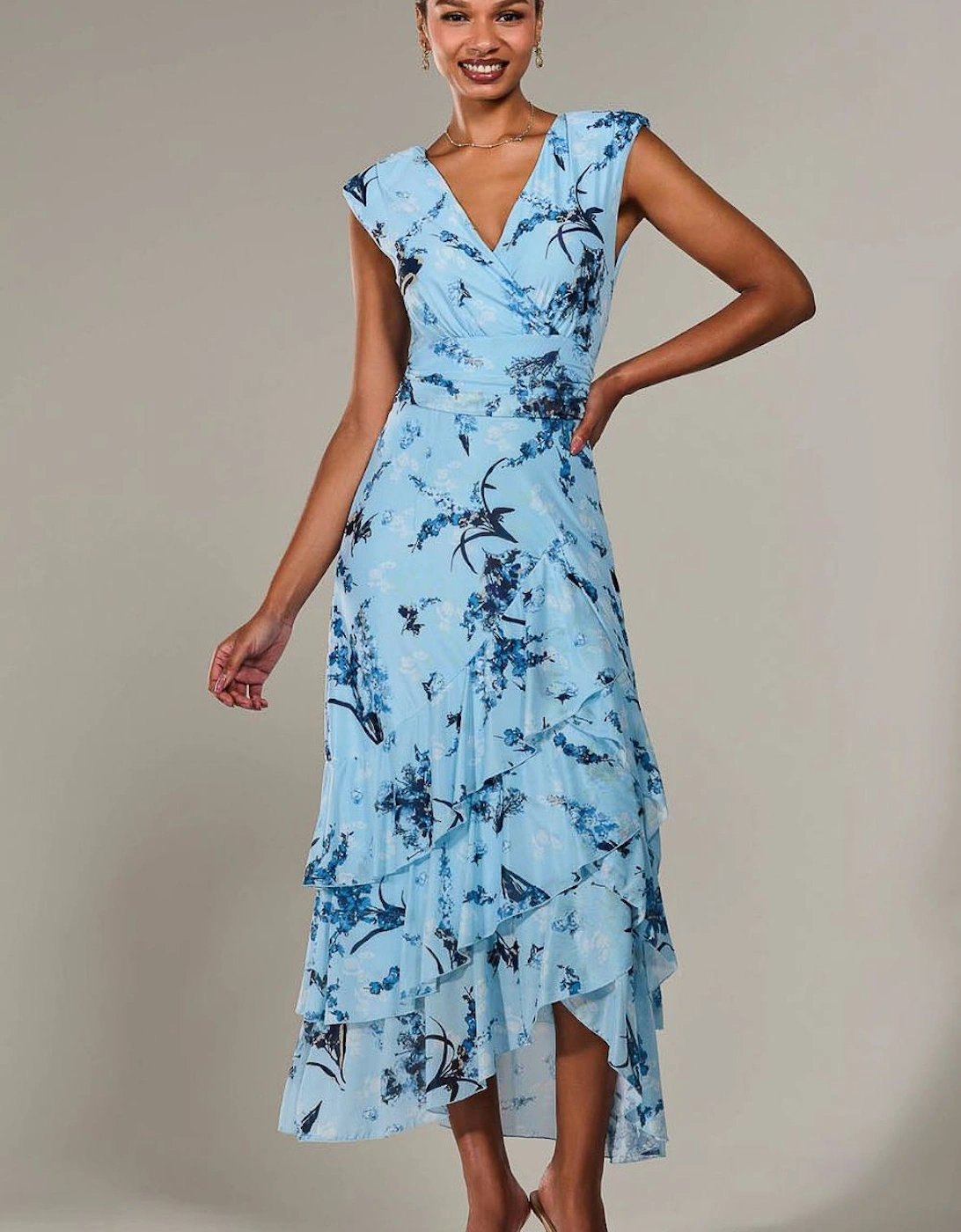 Sleeveless Ruffle Midi Dress, 2 of 1
