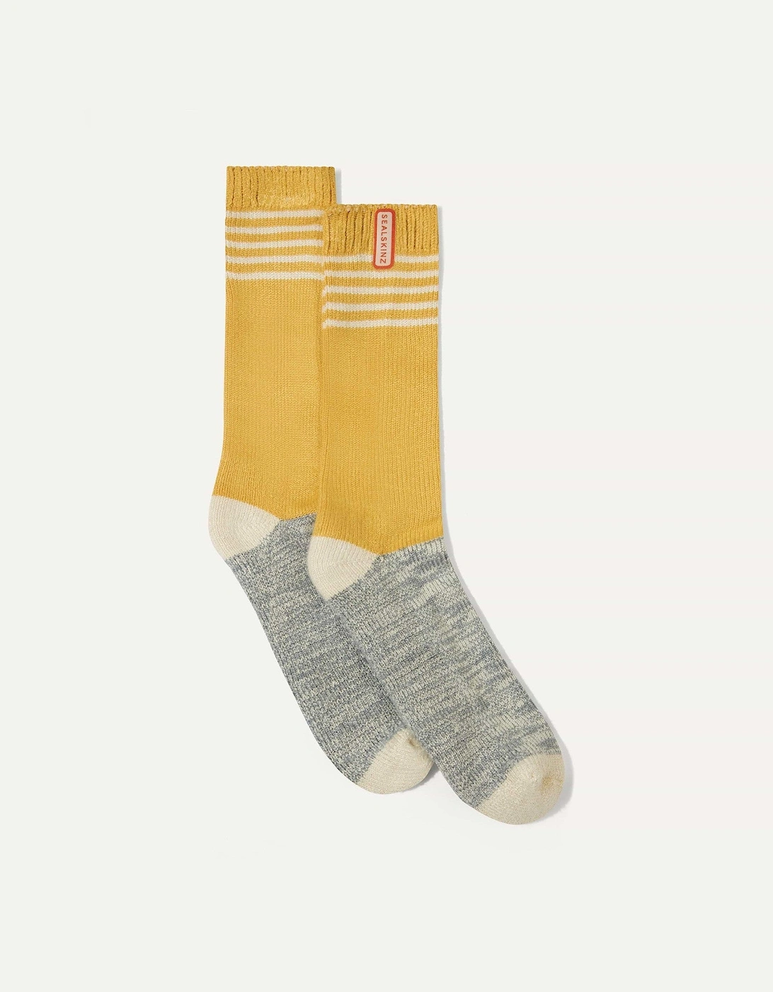 SealSkinz Men's Sealskinz Unisex Bawdeswell Bamboo Mid Lightweight Crew Socks - Yellow