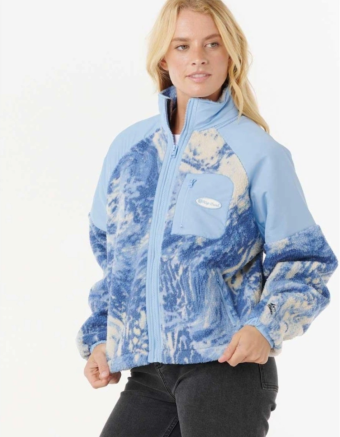 Rip Curl Womens Oceanic Polar Full Zip Fleece, 2 of 1