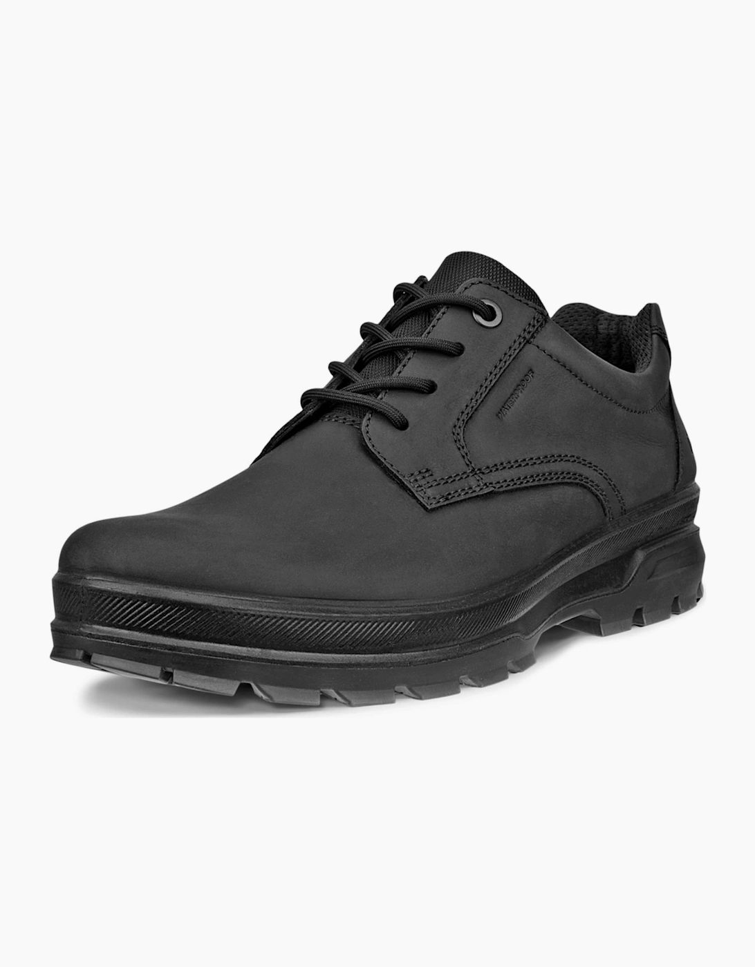 Men's ECCO Mens Rugged Track Plain Toe Waterproof Walking Shoes - Black - Size: 9 - 9.5 uk 43eu