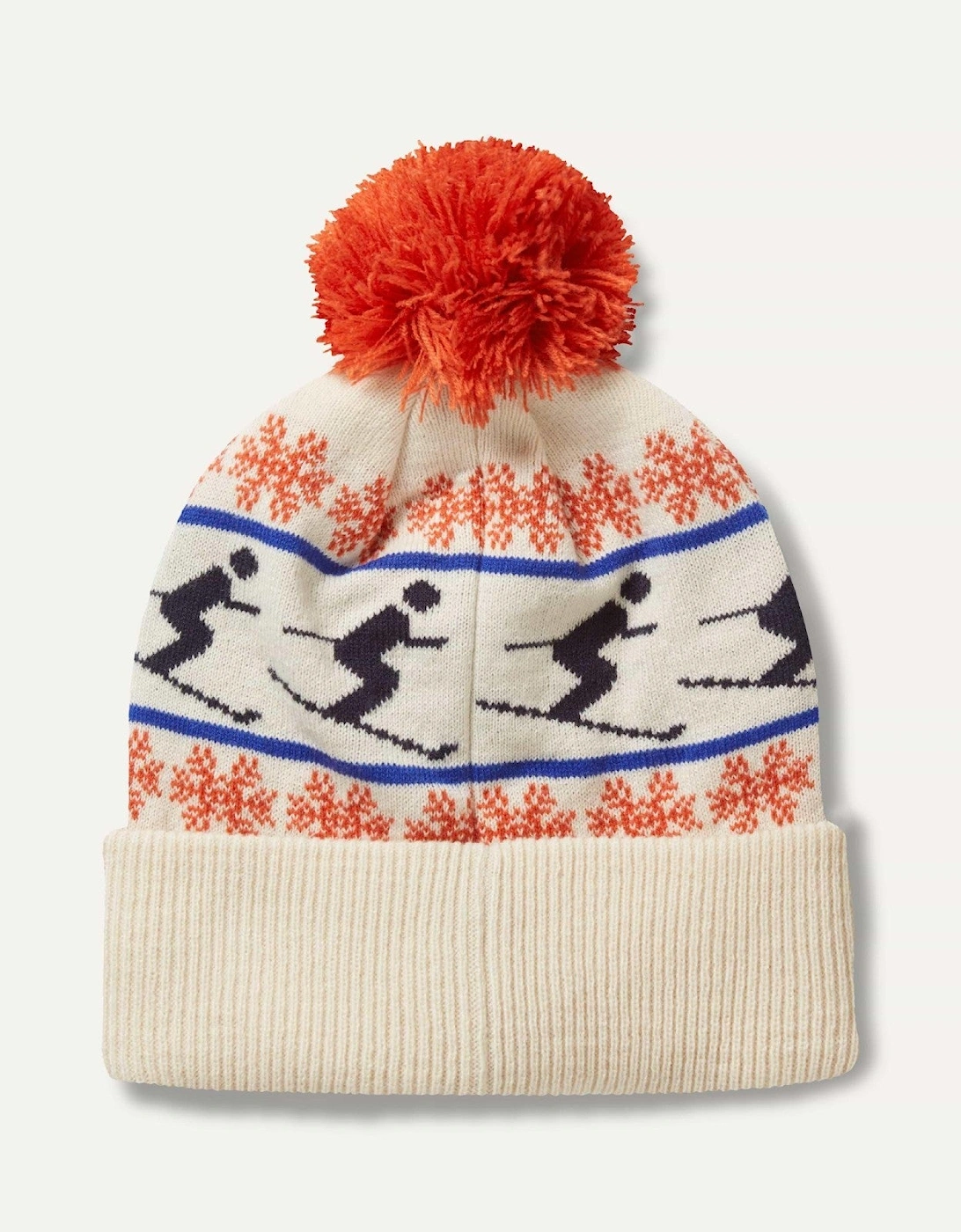 Men's Sealskinz Mens Earlham Waterproof Ski Bobble Hat - Cream - Size: S/M