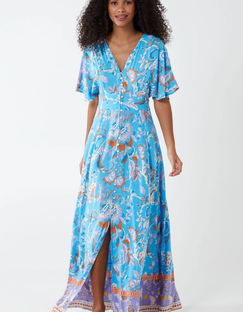 Button Throught Maxi Dress