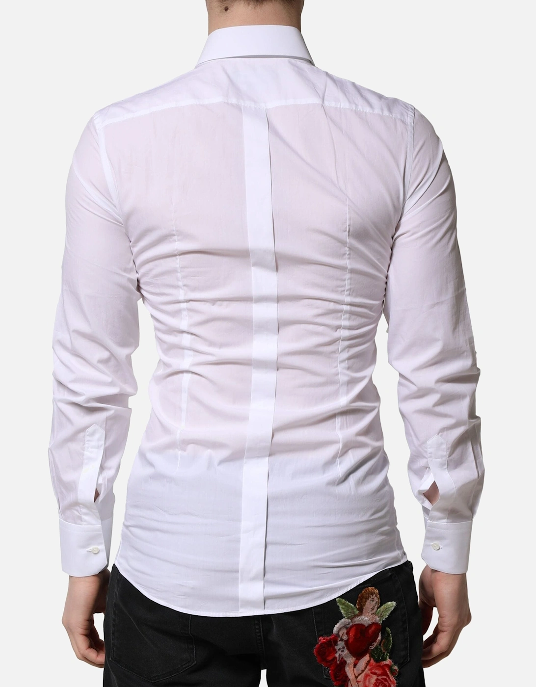 Embroidered Bee Crown Dress Shirt