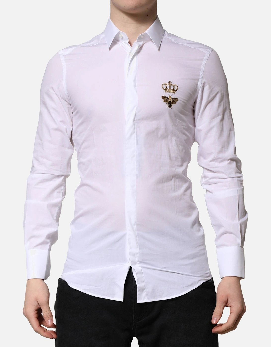 Embroidered Bee Crown Dress Shirt, 6 of 5