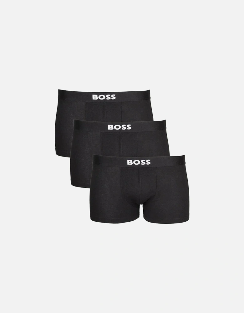 BOSS 3-Pack BOSS ONE Boxer Trunks, Black
