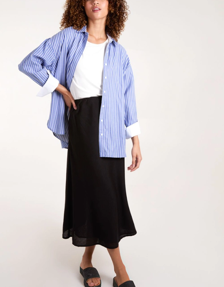 Bias Cut Midi Skirt