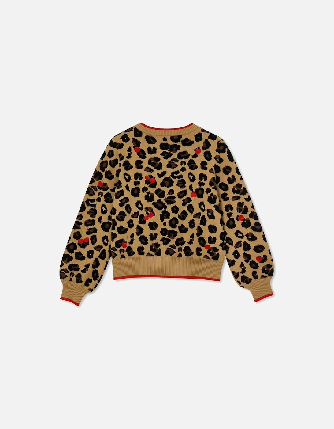Cherry leopard cardigan