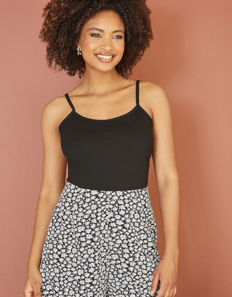 Black Stretch Cami Top