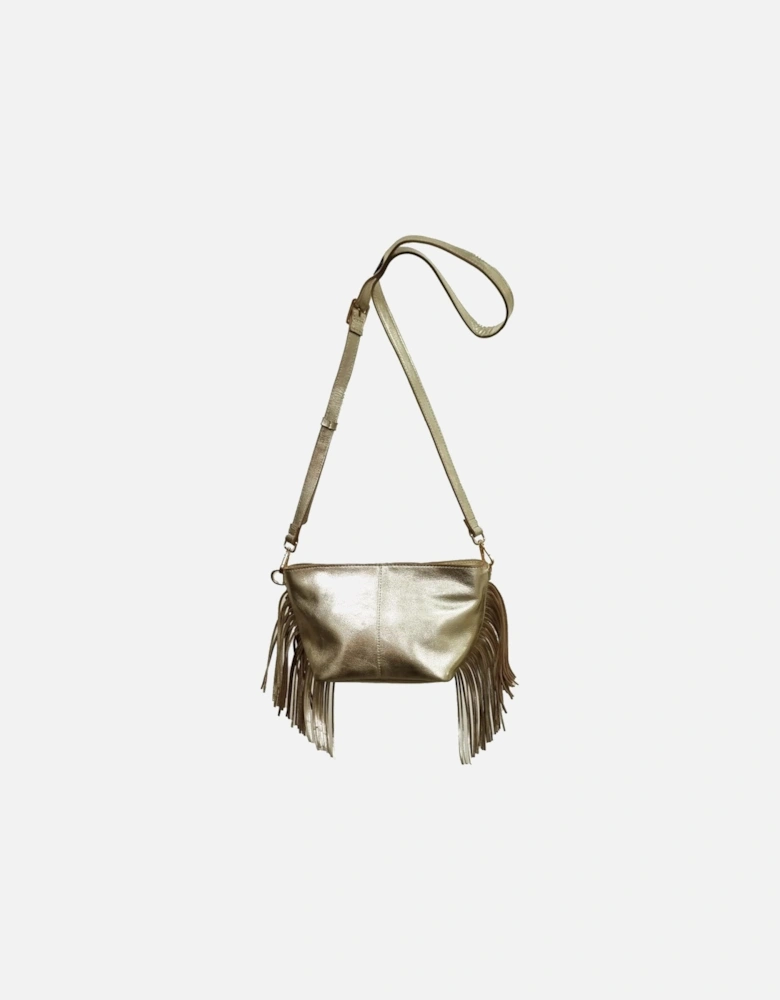 Kingston Tassle Cross Body Bag - Gold