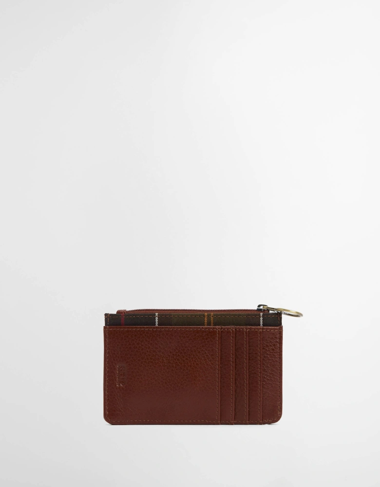 Alder Womens Leather Card Holder - Brown/Classic